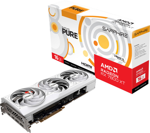 SAPPHIRE PURE Radeon 7800xtとARGBスリーブセット Sapphire PURE AMD Radeon RX 7800XT OC 16GB PCI-Express x16 Gaming