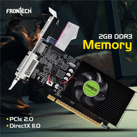 Frontech GT 610 Graphics Card with 64 Bits PCIe High Efficiency DDR3  GB NVIDIA Chipset 64 bit 533 MHz Graphics Card