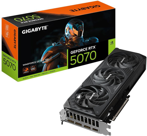 GIGABYTE NVIDIA Geforce RTX5070 搭載 GIGABYTE GeForce RTX 5070 WINDFORCE OC 12GB GDDR7 Graphics Card