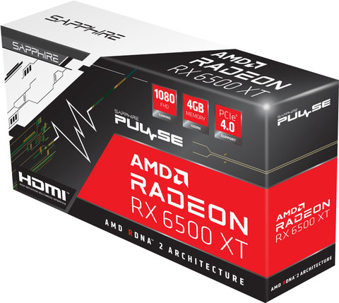 AMD by Sapphire Radeon RX 6500 XT GDDR6 4 GB AMD Radeon Chipset 64