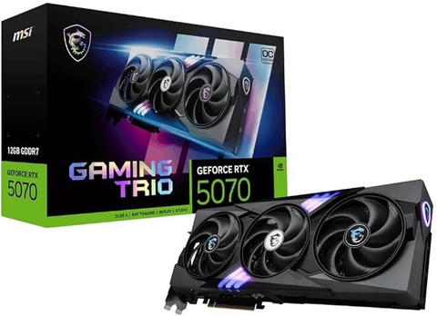 MSI RTX 5070 12GB GAMING TRIO OC WHITE GDDR6X 12 GB NVIDIA Chipset