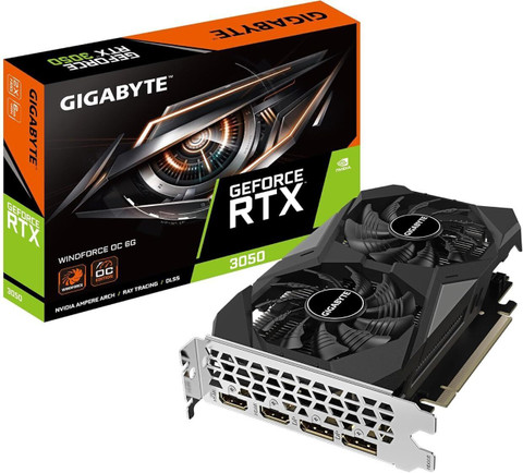 GIGABYTE 3050 WF OC GDDR6 GB NVIDIA Chipset 96 bit 2000 MHz Graphics Card