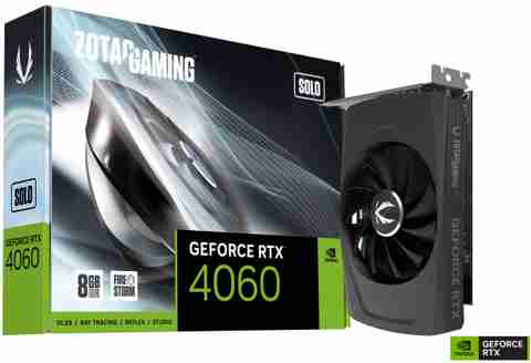 ZOTAC GEFORCE RTX 4060 SOLO GDDR6 8 GB NVIDIA Chipset 128 bit 2460