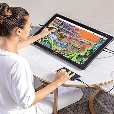 HUION KAMVAS 22 Plus 本体 セット 使用1回のみ 美品 Dark Gray Huion Kamvas 22 Plus Pen Tablet at ₹ 50900/unit in New