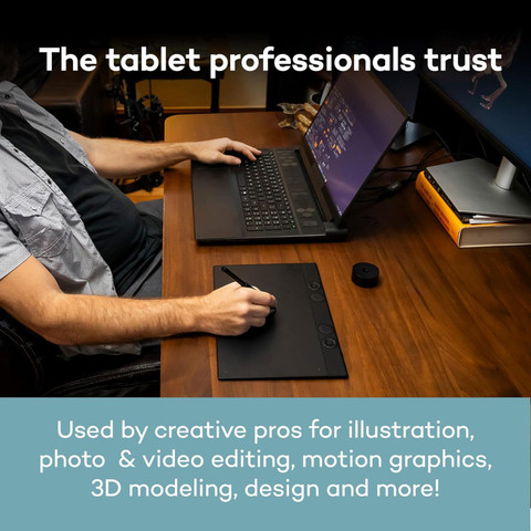 WACOM PTK670K0A Intuos Pro Medium Bluetooth Professional Graphic ...