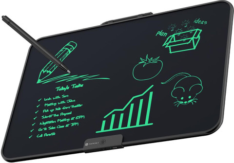 Portronics Ruffpad 22 LCD Writing Pad, 22 Inches Screen, For Drawing  Note-taking POR-2633 x 18 inch Graphics Tablet Connectivity Wireless