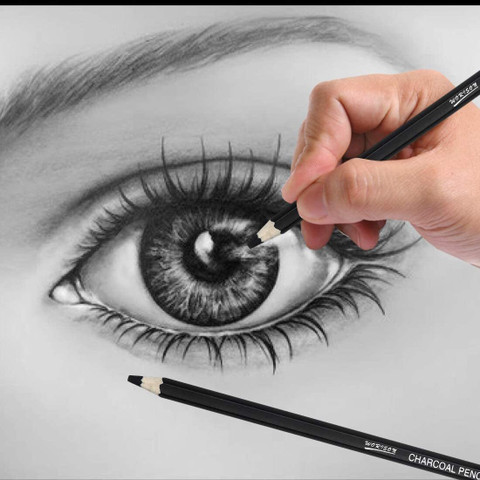 Like it Artist Charcoal Pencils Set – Pieces Soft Medium and