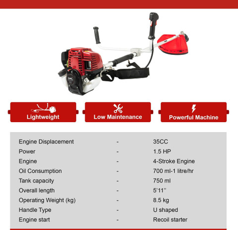 Balwaan Brush Cutter Stroke Side Pack Crop Cutter Machine Lawn