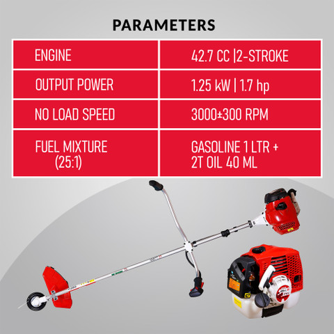 iBELL 2642BC Stoke Petrol Engine Fuel Grass Trimmer