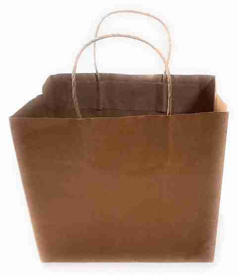 Ditya Crafts Brown Paper Bag for 1KG Cake/Gift/Food