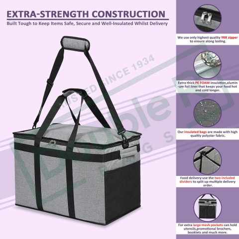 DOUBLE R BAGS Eco-Friendly Thermal Insulated Bag for Hot Cold