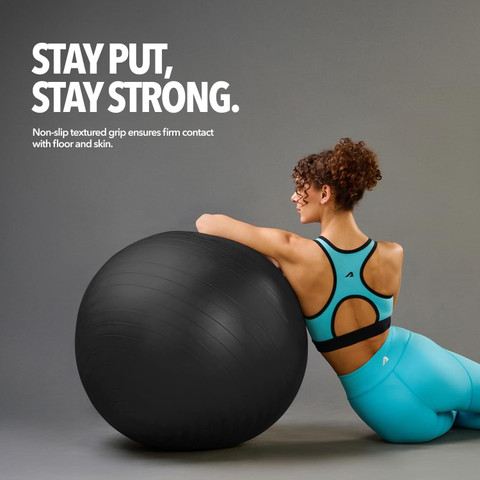 BOLDFIT Gym Ball 55 Cm Exercise Ball Yoga Ball Swiss Ball