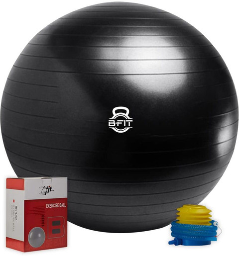B fit Heavy Commercial Gym Ball 95 Black Color Gym Ball Price