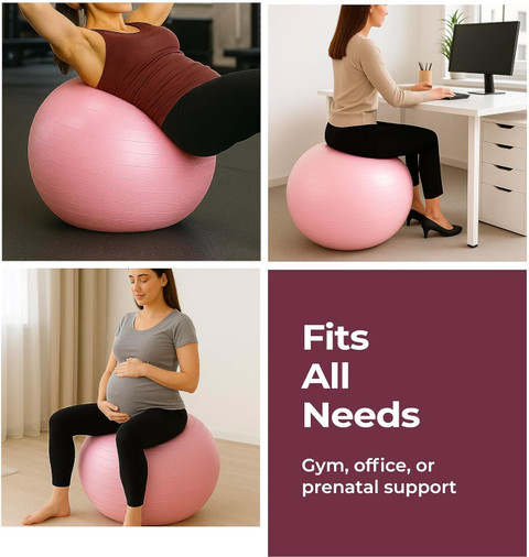 Lifelong LLFAGB55 Exercise Gym Ball|Yoga Ball for Women & Men