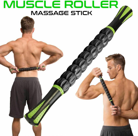 HEALTHTREK Muscle Roller Stick for Athletes Massage Roller Stick for  Physical Therapy