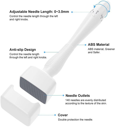 HurryShoppy derma stamp roller pen for hair face body hair growth adjustable