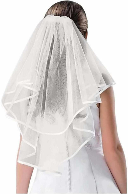 IBDA Christian Bridal Durable Wedding Cathedral Veil with Pearls And LED  Lights Hair Accessory Set