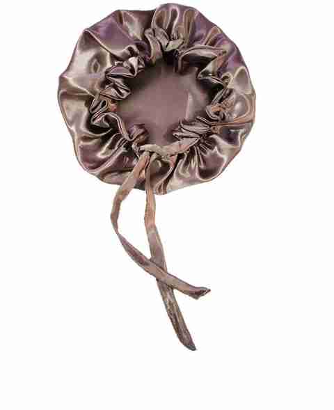 Cyber Sales Satin Silky Sleep Cap with Adjustable tie band Soft