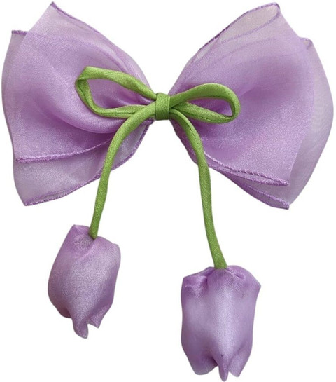 ShopCircuit Tulip Hair Clip Bow Clip with Tulip Hanging for  display picture 1