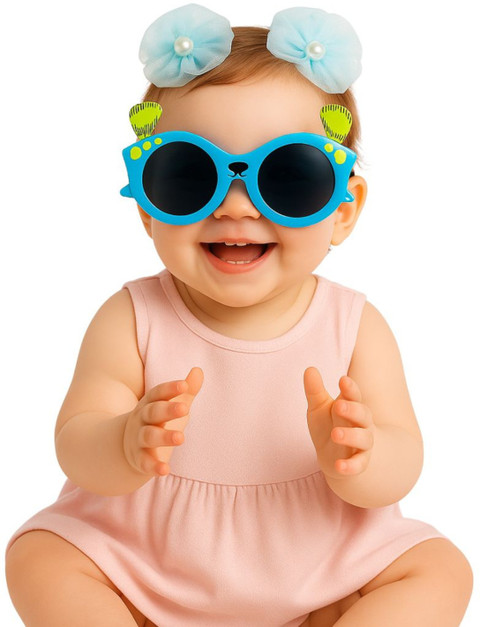 Anna Stella Baby Girl Birthday Set – Sunglass With Flower Clips for a  Cute Baby Girls Hair Clip