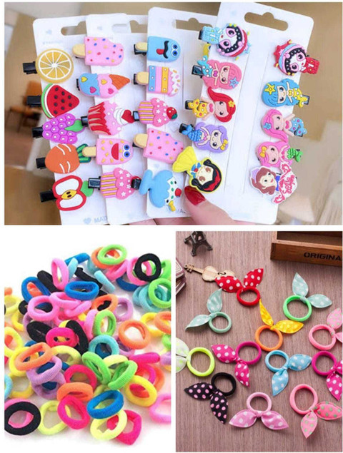 Snowpearl 20 Piece Kids Hair Accessories – Hair Clip, Mini Rubber Band,  Rabbit Rubber Band Hair Accessory Set
