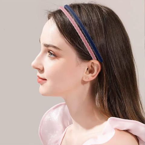 Blubby 12 Pieces Thin No Slip Hairbands, Headbands for Women Girls Hair Band