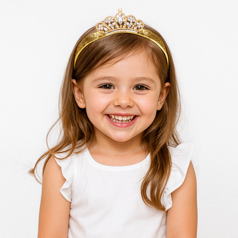 SYGA Piece Baby Girls Headdress Crystal Crown Children's Girls