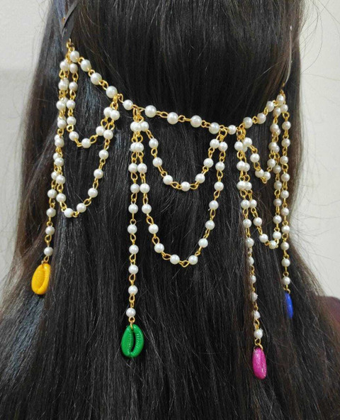 A2 Fashion Pearl Chain Kaudi Hair Chain/Hair Accessories Hair