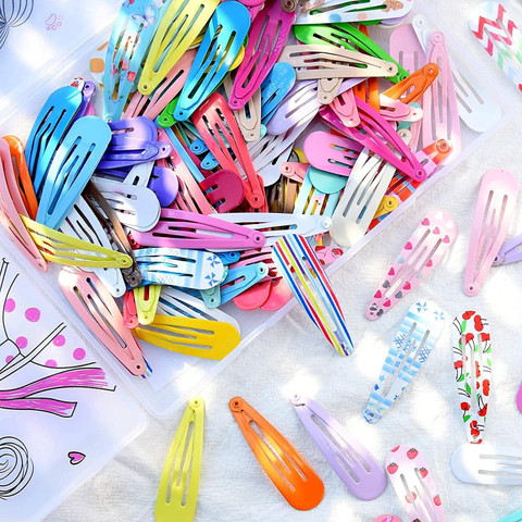 Diversa Printed Tic Tac Hair Pins Kid Girls Snap Hair Clips  display picture 2