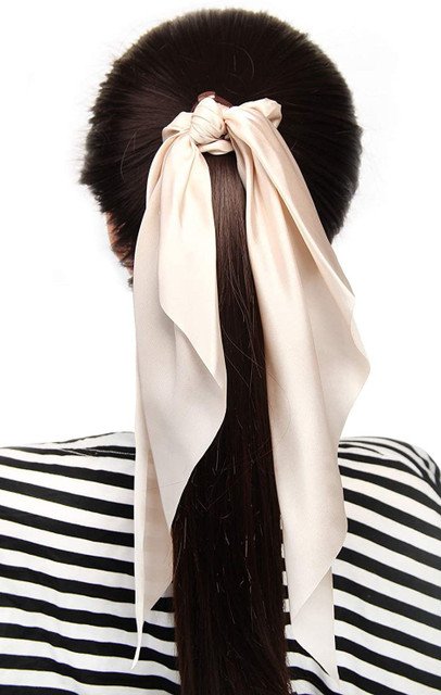 Plucket Pack of Knotted Bow Hair Scrunchies Elastic Hair Scarf Black Hair  Ties Rubber Band