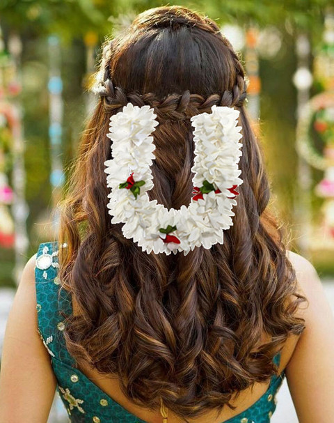 Sky Artificial flower Gajra Hair Accessories Reuseble Juda Maker Women  (Pack Of1) Hair Accessory Set