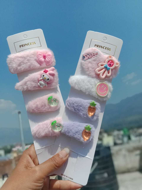 Baby Girl Hair Pins Soft Baby Hair Clips PRIAYAN Soft Fur Velvet