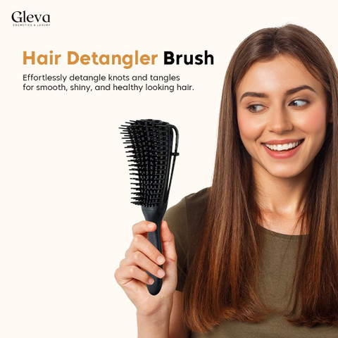 Gleva Detangler Hair Comb Brush for Curly Hair, Removes Knots and