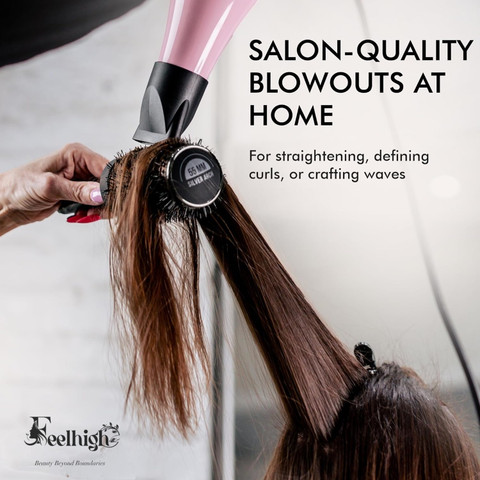 feelhigh Blow Dryer Brush for Blow Drying Drying Straightening Curling  Lightweight