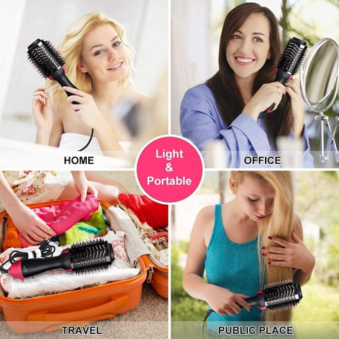 Uniquecartel Hot Air Brush in One Step Hair Dryer and Styler Volumizer  for Straightening