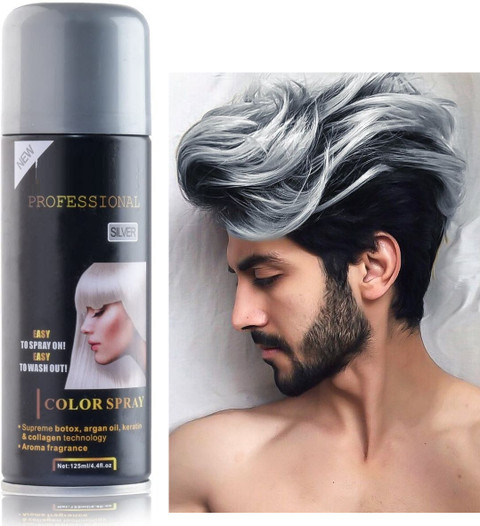 Hair Spray Paint Spray Man YAWI Men's Black Beard Dye, Black Hair