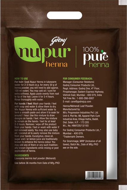 Godrej Nupurヘナ 100%Pure 150g×10個 Amazon.com : Godrej Nupur Heena, 150g : Henna : Beauty