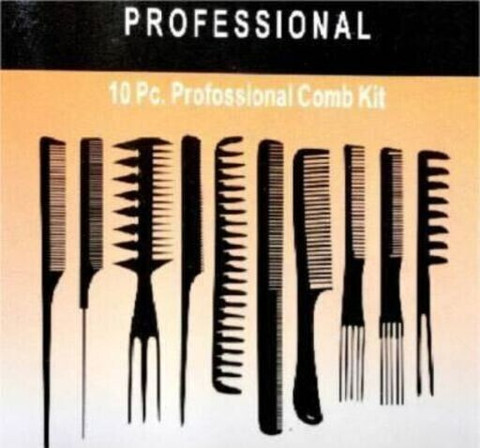 beauty bounty 10 Pcs Hair Styling Comb Set For Salon And Parlour