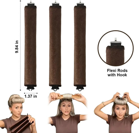 ORTIZA Heatless Hair Curler, Overnight Heatless Curls Blowout Rods