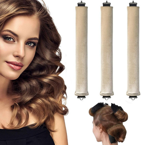 ORTIZA Heatless Hair Curler, Overnight Heatless Curls Blowout Rods for All  Hair Types Hair Curler