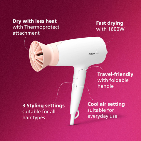 PHILIPS BHD308/30 Hair Dryer PHILIPS