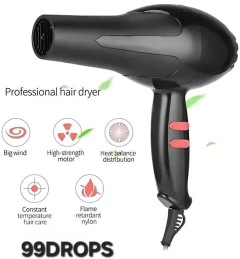 99Drops Professional HAIR DRYER 1800 WATT 2SPEED /2 HEAT SETTING HOT AND  COLDI Hair Dryer