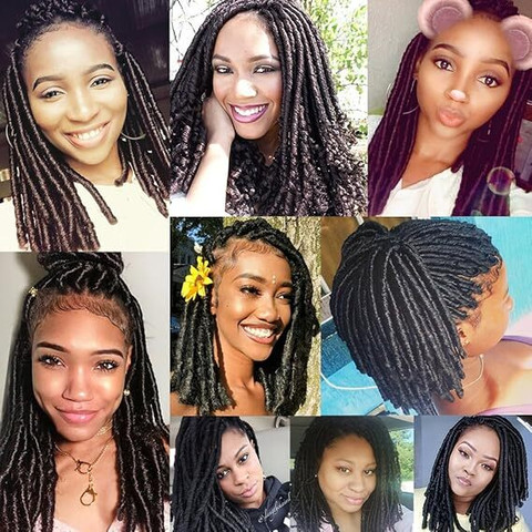 A H S FAUX LOCS DREAD 20”in Length 100% Synthetic Braid (Black