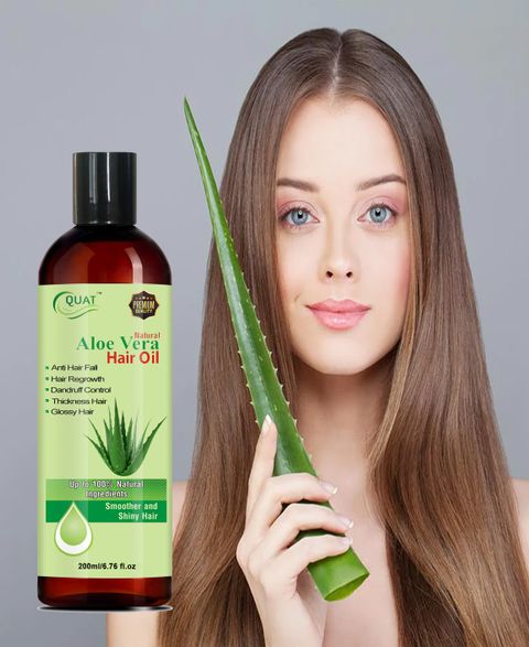 QUAT "Radiant Roots: Aloe Vera Hair Oil for Strength and Shine" Hair Oil -  Price in India, Buy QUAT "Radiant Roots: Aloe Vera Hair Oil for Strength  and Shine" Hair Oil Online