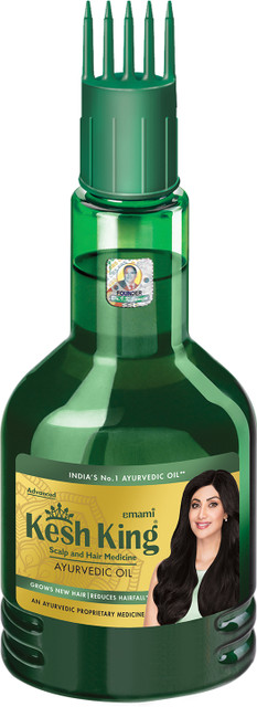 Emami Kesh King Ayurvedic Hair Oil - Promotes New Hair Growth, Reduces Hair Fall, 100ml