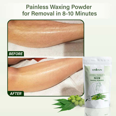 KRSAVN Herbal Painless Waxing Powder Neem | Hair Removal Wax For