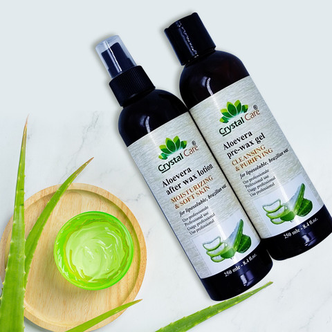 Crystal Care Aloe Vera pre wax gel (Buy 1 get 1 free) offer FREE post wax  Oil - Price in India, Buy Crystal Care Aloe Vera pre wax gel (Buy 1 get