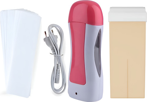 Koccido Roll On Wax Heater Machine With Refill strips Full Set Hair  Removal Wax