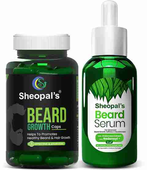 Sheopals Beard Growth Serum With Redensyl And Beard Capsule - 60 Capsules (35 ml) - Image 5