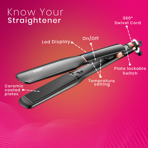 VGR V-519 Professional Hair Straightener with Slim Ceramic Plate